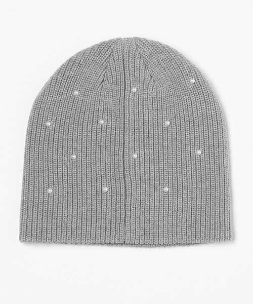 LOWRYS FARM（ローリーズファーム）の「モチーフニットワッチ　 138935（ニットキャップ/ビーニー・レディース・グレー/チャコールグレー/ブラック・FREE）」の5枚目の写真