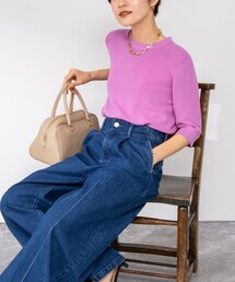 ニット 5G片畦クルーネックニットプルオーバー レディース 片畦クルーネックニットプルオーバー&frasl;AMERICAN HOLIC（アメリカン