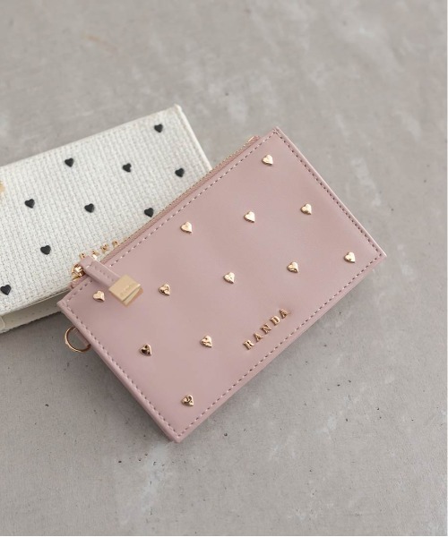 N*♡様 ランダ　バック　メントケースセット ランダ RANDA ミニハートスタッズフラグメントケース （PINK