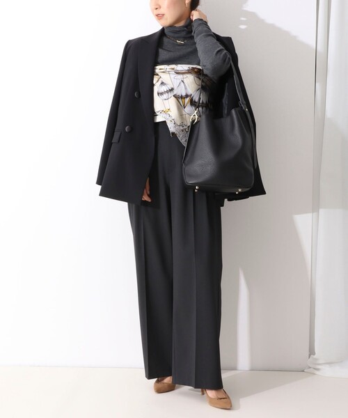 manipuri（マニプリ）の「【manipuri/マニプリ】シルクプリントスカーフ65（ストール/ショール・レディース・グレー系その他/オレンジ系その他/ブラウン系その他3/ブルー系その他4・FREE）」の6枚目の写真