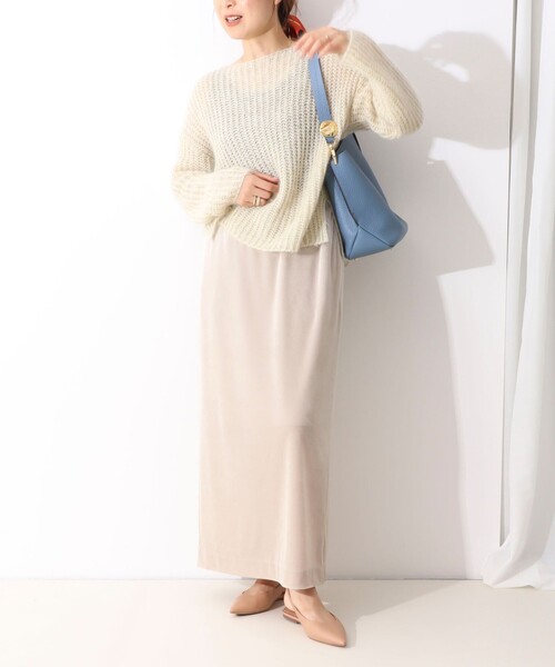 manipuri（マニプリ）の「【manipuri/マニプリ】シルクプリントスカーフ65（ストール/ショール・レディース・グレー系その他/オレンジ系その他/ブラウン系その他3/ブルー系その他4・FREE）」の10枚目の写真