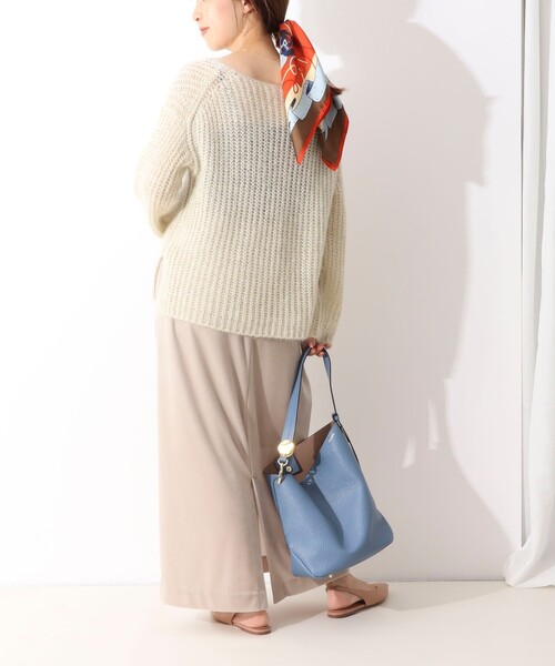 manipuri（マニプリ）の「【manipuri/マニプリ】シルクプリントスカーフ65（ストール/ショール・レディース・グレー系その他/オレンジ系その他/ブラウン系その他3/ブルー系その他4・FREE）」の11枚目の写真