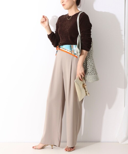 manipuri（マニプリ）の「【manipuri/マニプリ】シルクプリントスカーフ65（ストール/ショール・レディース・グレー系その他/オレンジ系その他/ブラウン系その他3/ブルー系その他4・FREE）」の17枚目の写真