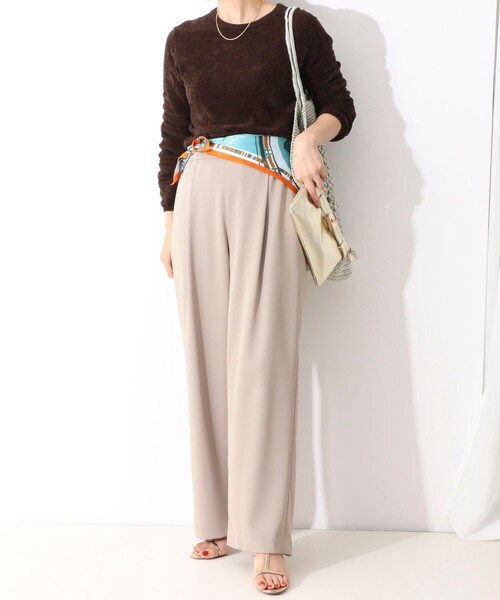 manipuri（マニプリ）の「【manipuri/マニプリ】シルクプリントスカーフ65（ストール/ショール・レディース・グレー系その他/オレンジ系その他/ブラウン系その他3/ブルー系その他4・FREE）」の18枚目の写真