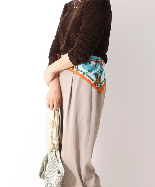 manipuri（マニプリ）の「【manipuri/マニプリ】シルクプリントスカーフ65（ストール/ショール・レディース・グレー系その他/オレンジ系その他/ブラウン系その他3/ブルー系その他4・FREE）」の19枚目の写真