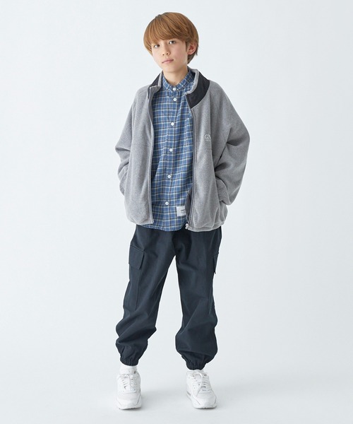 GENERATOR（ジェネレーター）の「ジェネレーター フリーススタンドカラーJK（その他アウター・キッズ・ブラック/ホワイト系その他2/トップグレー・M/L/XL）」の16枚目の写真