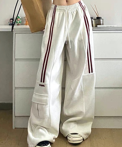 HALEY PESCA(ヘーリーペスカ)の「HALEY PESCA/バイカラーラインスウェットパンツ(スウェットパンツ・レディース・アイボリー/グレー・SMALL/MEDIUM/LARGE)」の6枚目の写真