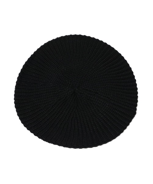 14+(イチヨンプラス)の「Skaters Knit Beret(ハンチング/ベレー帽・レディース・ベージュ/ブラック系2/ホワイト/ブラック/ホワイト系2・FREE)」の3枚目の写真