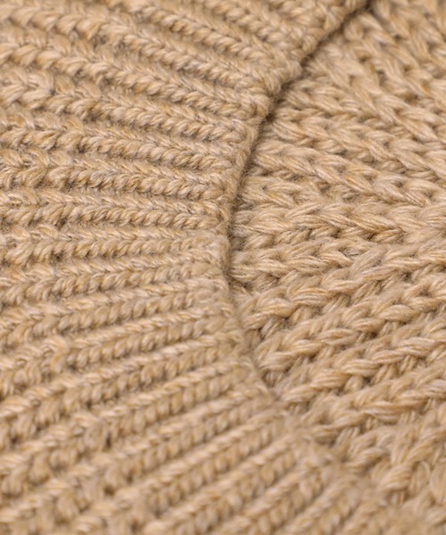 14+(イチヨンプラス)の「Skaters Knit Beret(ハンチング/ベレー帽・レディース・ベージュ/ブラック系2/ホワイト/ブラック/ホワイト系2・FREE)」の11枚目の写真
