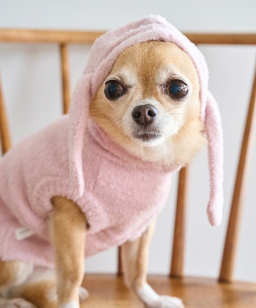 ROPE' PICNIC（ロペピクニック）の「【DOG】ロップイヤーうさみみパーカー（ペットウェア・レディース・キナリ/ピンク・L/S/M/D）」の15枚目の写真