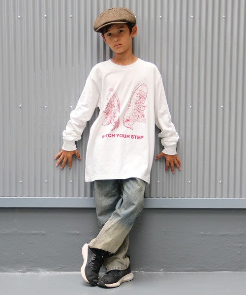 UNIT CHEST（ユニットチェスト）の「【UNIT CHEST】unique unisex long sleeve T-shirt/ユニークユニセックス ロンT OIF designer eggs コラボ Sneakers by ArchiDanTe.（Tシャツ/カットソー・レディース・ホワイト/ブラック/杢グレー・S/L/M）」の10枚目の写真