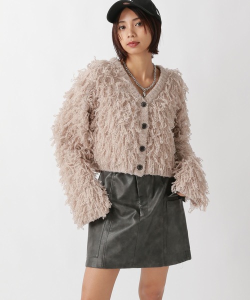 PAGEBOY(ページボーイ)の「フェザーループショートカーディガン(カーディガン/ボレロ・レディース・ブラウン/ブラック/オフホワイト/ブルー・FREE)」の17枚目の写真