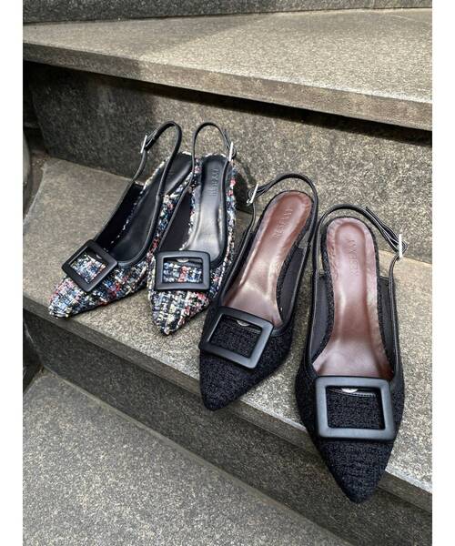 RESEXXY(リゼクシー)の「バックルツイードパンプス(パンプス・レディース・その他1/ブラック・LARGE/MEDIUM/SMALL)」の22枚目の写真