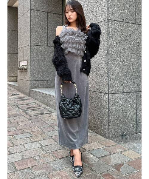 RESEXXY(リゼクシー)の「バックルツイードパンプス(パンプス・レディース・その他1/ブラック・LARGE/MEDIUM/SMALL)」の3枚目の写真