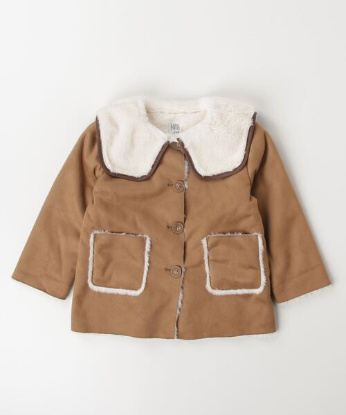 B:MING by BEAMS（ビーミングバイビームス）の「フェイクムートン コート（110~150cm）（ムートンコート・キッズ・ブラウン系その他3/ネイビー・140/150/110/120/130）」の10枚目の写真