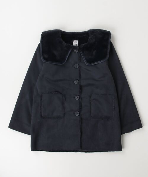 B:MING by BEAMS（ビーミングバイビームス）の「フェイクムートン コート（110~150cm）（ムートンコート・キッズ・ブラウン系その他3/ネイビー・140/150/110/120/130）」の11枚目の写真