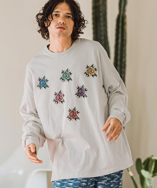 Noko TATOO タトュー　アートプリント　Tシャツ　XL ベージュ Noko TATOO タトュー アートプリント Tシャツ XL ベージュ Noko