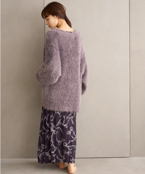SNIDEL HOMEシャギーカーディガン アイボリー SNIDEL HOME（スナイデルホーム）の「シャギーカーディガン