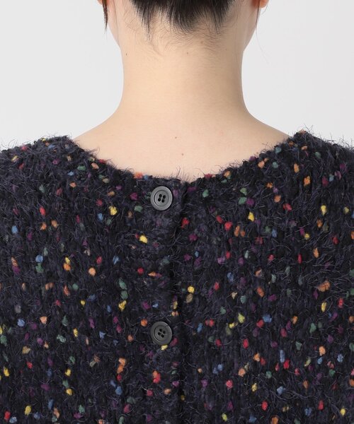 B.C STOCK(ベーセーストック)の「《追加2》ポコポコヤーンミックス2WAYカーディガン(ニット/セーター・レディース・ホワイト/ネイビー/チャコールグレー・FREE)」の18枚目の写真