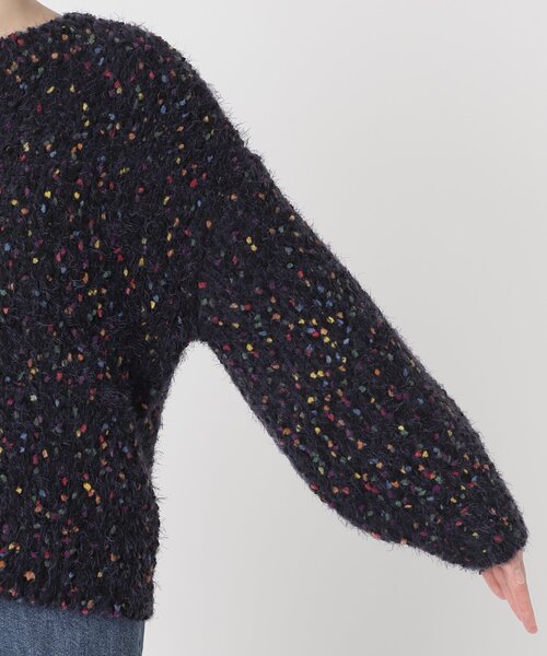 B.C STOCK(ベーセーストック)の「《追加2》ポコポコヤーンミックス2WAYカーディガン(ニット/セーター・レディース・ホワイト/ネイビー/チャコールグレー・FREE)」の19枚目の写真