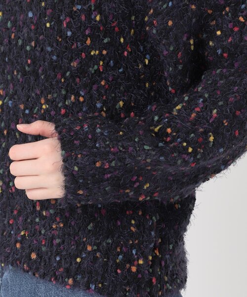 B.C STOCK(ベーセーストック)の「《追加2》ポコポコヤーンミックス2WAYカーディガン(ニット/セーター・レディース・ホワイト/ネイビー/チャコールグレー・FREE)」の20枚目の写真