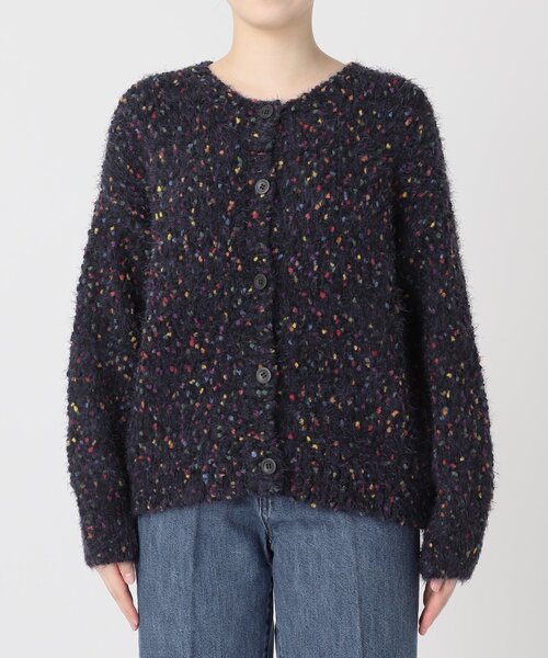 B.C STOCK(ベーセーストック)の「《追加2》ポコポコヤーンミックス2WAYカーディガン(ニット/セーター・レディース・ホワイト/ネイビー/チャコールグレー・FREE)」の22枚目の写真