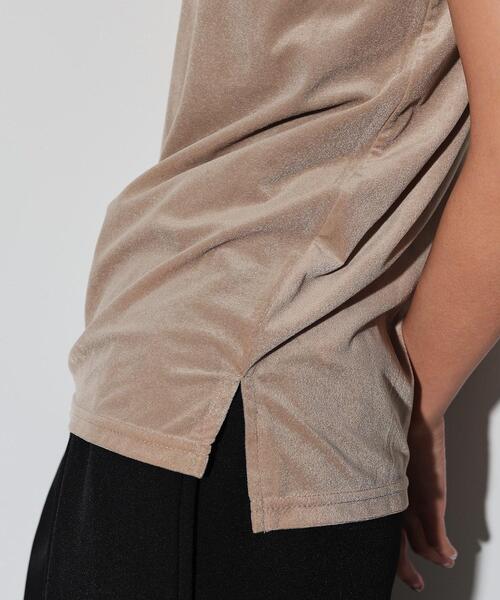 GALLEST（ギャレスト）の「◆シアーベロアタンクトップ（タンクトップ・レディース・ベージュ/ブラック/アイボリー・38）」の16枚目の写真