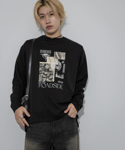 SENSE OF PLACE by URBAN RESEARCH（センスオブプレイスバイアーバンリサーチ）の「ポンチグラフィックロングスリーブTシャツ A（Tシャツ/カットソー・メンズ・グレー/ブラック/ホワイト・MEDIUM/LARGE）」の19枚目の写真