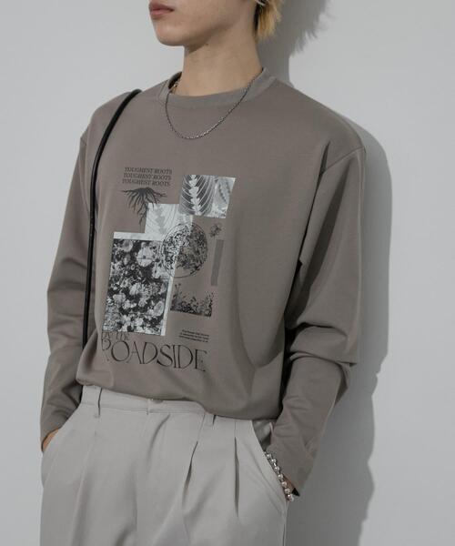 SENSE OF PLACE by URBAN RESEARCH（センスオブプレイスバイアーバンリサーチ）の「ポンチグラフィックロングスリーブTシャツ A（Tシャツ/カットソー・メンズ・グレー/ブラック/ホワイト・MEDIUM/LARGE）」の13枚目の写真