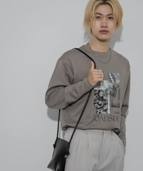 SENSE OF PLACE by URBAN RESEARCH（センスオブプレイスバイアーバンリサーチ）の「ポンチグラフィックロングスリーブTシャツ A（Tシャツ/カットソー・メンズ・グレー/ブラック/ホワイト・MEDIUM/LARGE）」の12枚目の写真