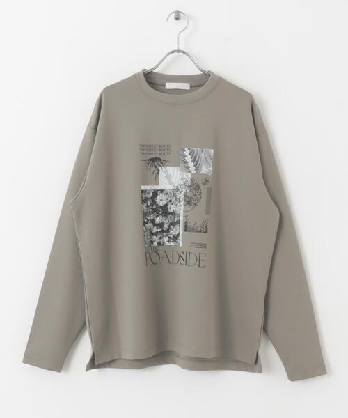 SENSE OF PLACE by URBAN RESEARCH（センスオブプレイスバイアーバンリサーチ）の「ポンチグラフィックロングスリーブTシャツ A（Tシャツ/カットソー・メンズ・グレー/ブラック/ホワイト・MEDIUM/LARGE）」の8枚目の写真
