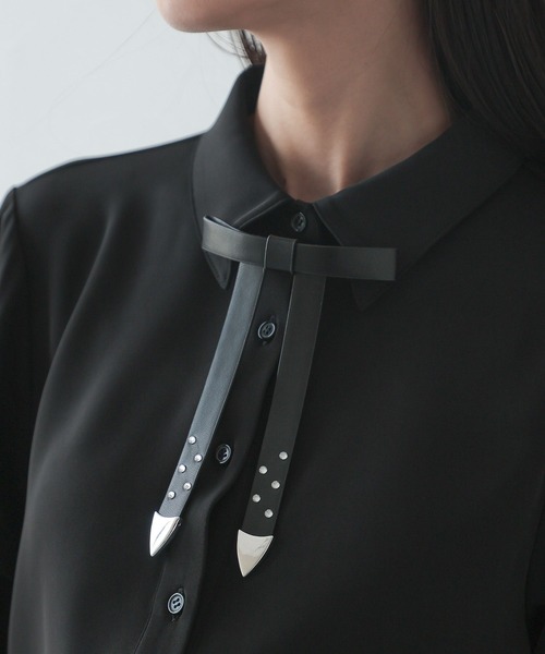 HARE（ハレ）の「デザインリボンタイ(HARE)（ブローチ/コサージュ・レディース・ブラック・FREE）」の5枚目の写真