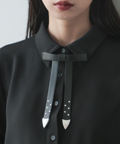 HARE（ハレ）の「デザインリボンタイ(HARE)（ブローチ/コサージュ・レディース・ブラック・FREE）」の6枚目の写真