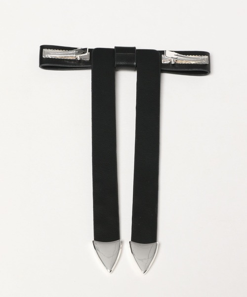 HARE（ハレ）の「デザインリボンタイ(HARE)（ブローチ/コサージュ・レディース・ブラック・FREE）」の9枚目の写真