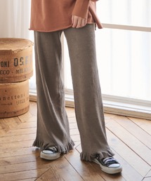 Crisp | フラワーフリルニットパンツ(その他パンツ)