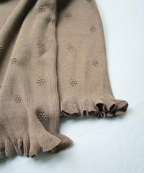 Crisp（クリスプ）の「フラワーフリルニットパンツ（その他パンツ・レディース・アイボリー/ブラウン・FREE）」の19枚目の写真