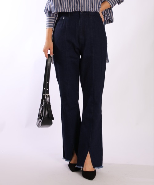 裾スリットフレアパンツ（その他パンツ）｜1chaku.（イッチャク）