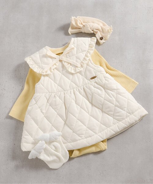apres les cours（アプレレクール）の「キルティングベビージャンスカ（その他ベビーウェア・キッズ・アイボリー・70）」の8枚目の写真