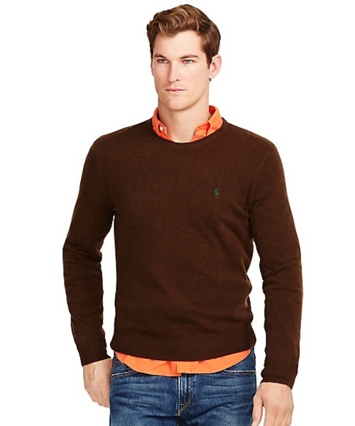 POLO RALPH LAUREN（ポロ ラルフ ローレン）の「メリノウール クルーネックセーター（ニット/セーター・メンズ・レッド/ダークグレー/パープル/ブルー/グレー/ブラウン系1・X-SMALL/XX-LARGE/LARGE/MEDIUM/X-LARGE/SMALL）」の4枚目の写真