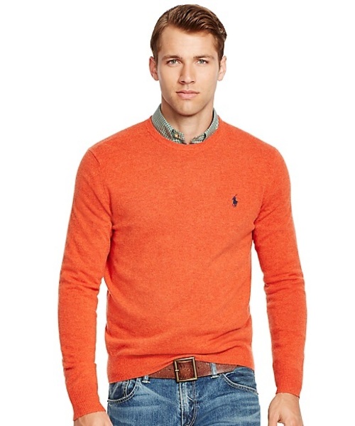 POLO RALPH LAUREN（ポロ ラルフ ローレン）の「メリノウール クルーネックセーター（ニット/セーター・メンズ・レッド/ダークグレー/パープル/ブルー/グレー/ブラウン系1・X-SMALL/XX-LARGE/LARGE/MEDIUM/X-LARGE/SMALL）」の6枚目の写真