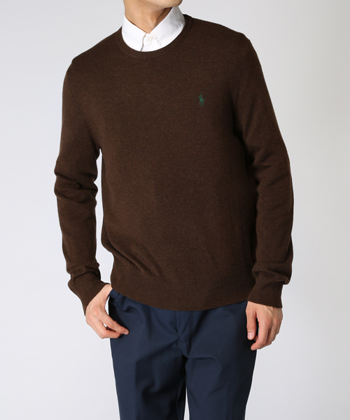 POLO RALPH LAUREN（ポロ ラルフ ローレン）の「メリノウール クルーネックセーター（ニット/セーター・メンズ・レッド/ダークグレー/パープル/ブルー/グレー/ブラウン系1・X-SMALL/XX-LARGE/LARGE/MEDIUM/X-LARGE/SMALL）」の14枚目の写真