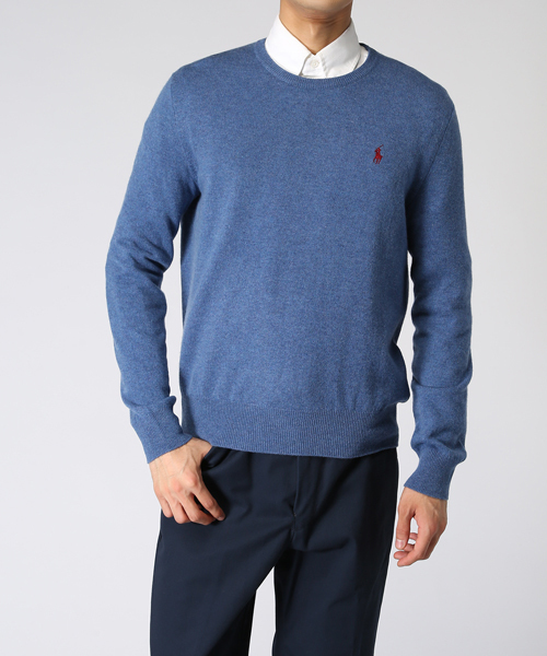 POLO RALPH LAUREN（ポロ ラルフ ローレン）の「メリノウール クルーネックセーター（ニット/セーター・メンズ・レッド/ダークグレー/パープル/ブルー/グレー/ブラウン系1・X-SMALL/XX-LARGE/LARGE/MEDIUM/X-LARGE/SMALL）」の15枚目の写真