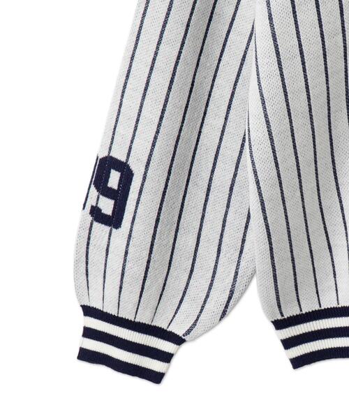 WEGO（ウィゴー）の「WEGO/ベースボールグラフィックプルオーバーニット（ニット/セーター・レディース・ホワイト/ネイビー・FREE）」の17枚目の写真
