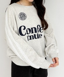 Heather | レースラインロゴ裏毛スウェット　231727(スウェット)