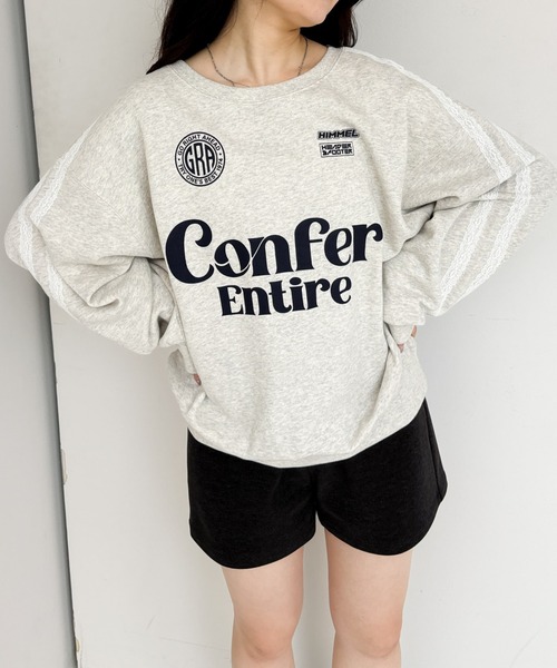 Heather（ヘザー）の「レースラインロゴ裏毛スウェット　231727（スウェット・レディース・グレー/オートミール/ネイビー・FREE）」の13枚目の写真