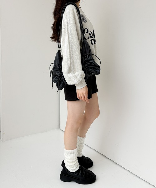 Heather（ヘザー）の「レースラインロゴ裏毛スウェット　231727（スウェット・レディース・グレー/オートミール/ネイビー・FREE）」の15枚目の写真