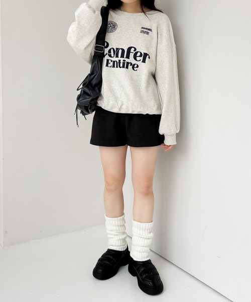 Heather（ヘザー）の「レースラインロゴ裏毛スウェット　231727（スウェット・レディース・グレー/オートミール/ネイビー・FREE）」の14枚目の写真