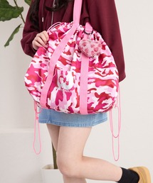 バックパック/リュック（ピンク/桃色系・A4サイズ収納可）ファッション