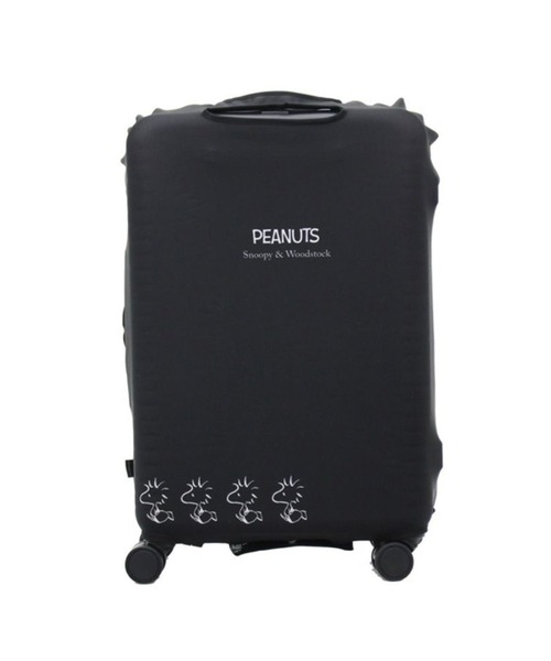スヌーピー スーツケースカバーLサイズ おでかけブラック SIFF（スーツ