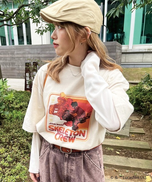 SKELETON CREW】グラデーションロゴTEE/ユニセックス（Tシャツ